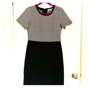 👗❤️Ann Taylor loft size 6 black and white dress❤️